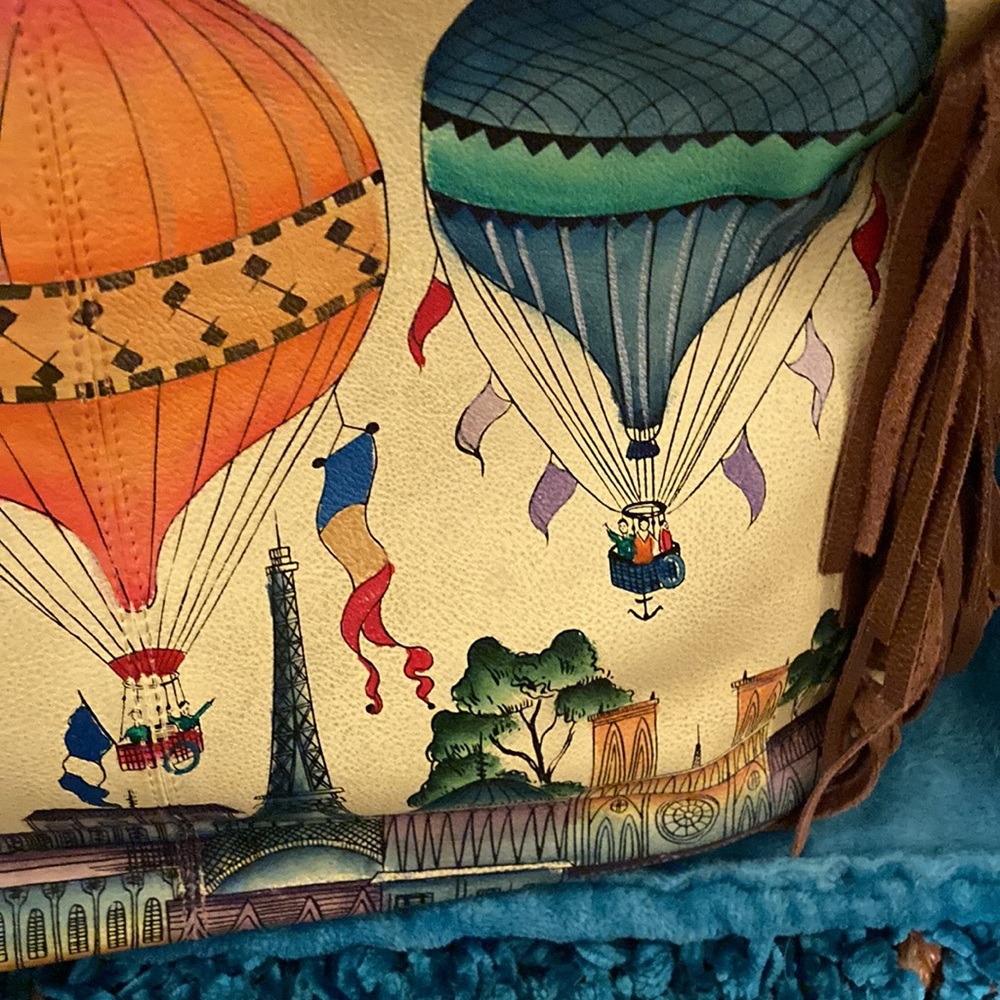 Anuschka hand painted leather Boho Purse - Picture 11 of 14